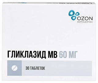 Гликлазид-МВ таб 60мг N30 (Озон)
