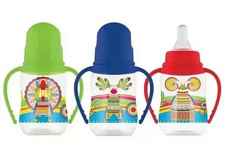 Лабби Бутылочка соска силик Русские мотивы ручки 125мл 12013 (Лабби)