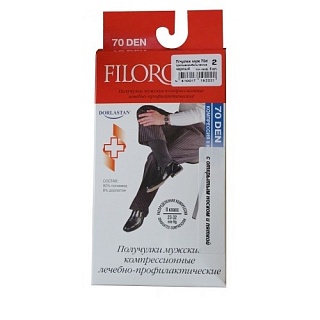 Гольфы лечеб-проф 70ден 2кл черн муж (Петротекс)