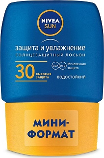 Нивея Сан лосьон с/защит мини-формат SPF30 50мл (Байерсдорф)