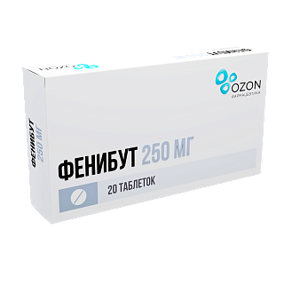 Фенибут таб 250мг N20 (Озон)