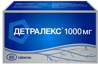 Детралекс таб п/пл/о 1000мг N60 (Сервье)