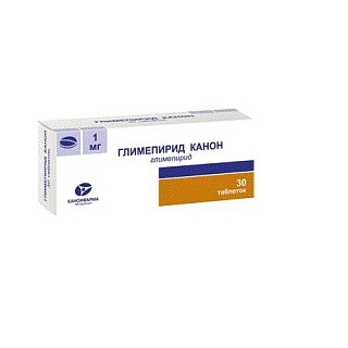 Глимепирид таб 1мг N30 (Канонфарма)