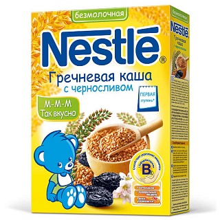Нестле каша  б/мол гречка/чернослив 200г (Нестле)
