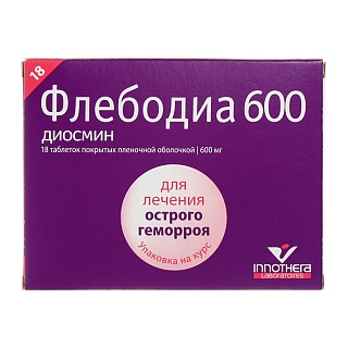 Флебодиа 600 таб п/о 600мг N18 (Иннотек)