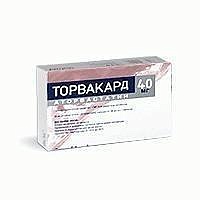 Торвакард таб п/пл/о 40мг N90 (Санофи)