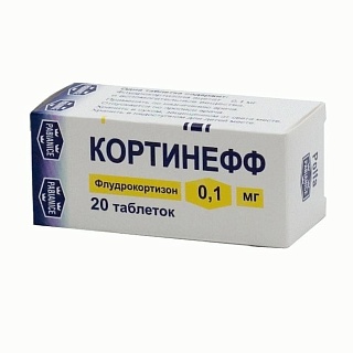 Кортинефф таб 0,1мг N20 (Адамед)