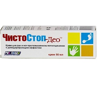 ЧистоСтоп-Део крем д/рук/ног от потоотд с дезод эффектом 50мл (Набисс)